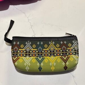 Stylish Green Patterned Clutch